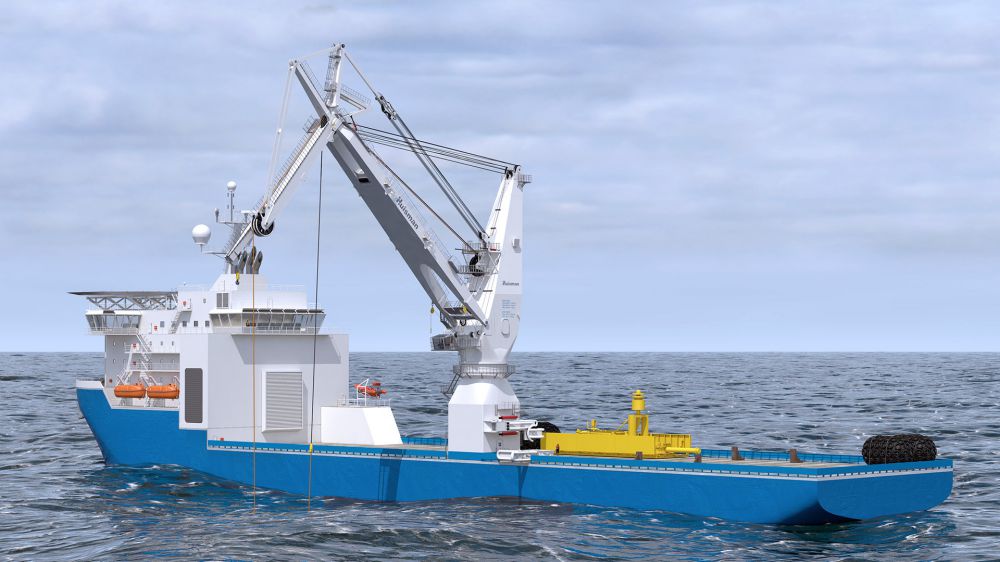 Huisman Introduces Revolutionary Fiber Rope Subsea Crane System